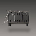 Green Life - Tabletop BBQ Grill Double Walled Liftable Grill - Grey