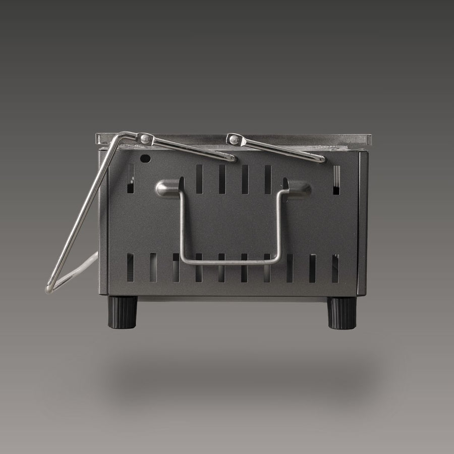 Green Life - Tabletop BBQ Grill Double Walled Liftable Grill - Grey