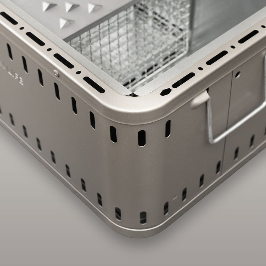 Green Life Tabletop BBQ Grill Double Walled - Light Grey