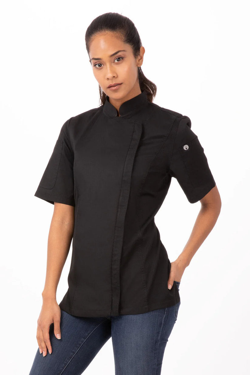 Women's Springfield Chef Jacket - Black