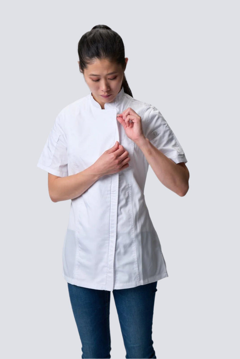 Women's Springfield Chef Jacket - White