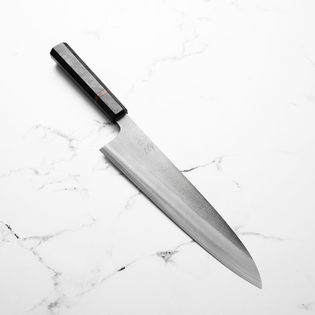 Yoshikane (Hatsukokoro) SKD Nashiji Extra Tall Gyuto 240mm - Carbon Fibre