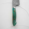 Nigara Hamono SG2 Raindrop Damascus Kiritsuke 240mm - Turquoise