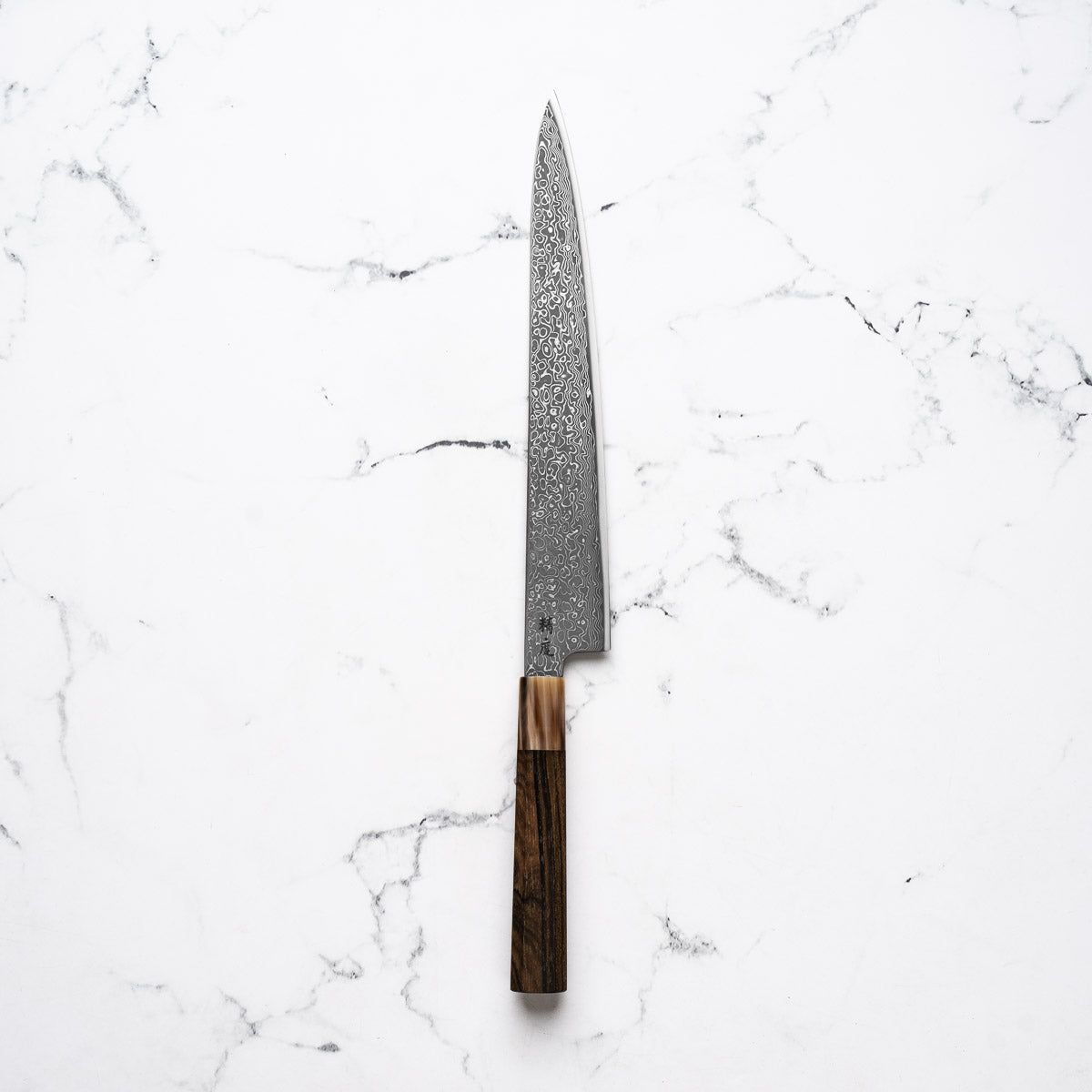 Seido VG10 Kurozome Nickel Damascus Sujihiki 270mm - Persimmon
