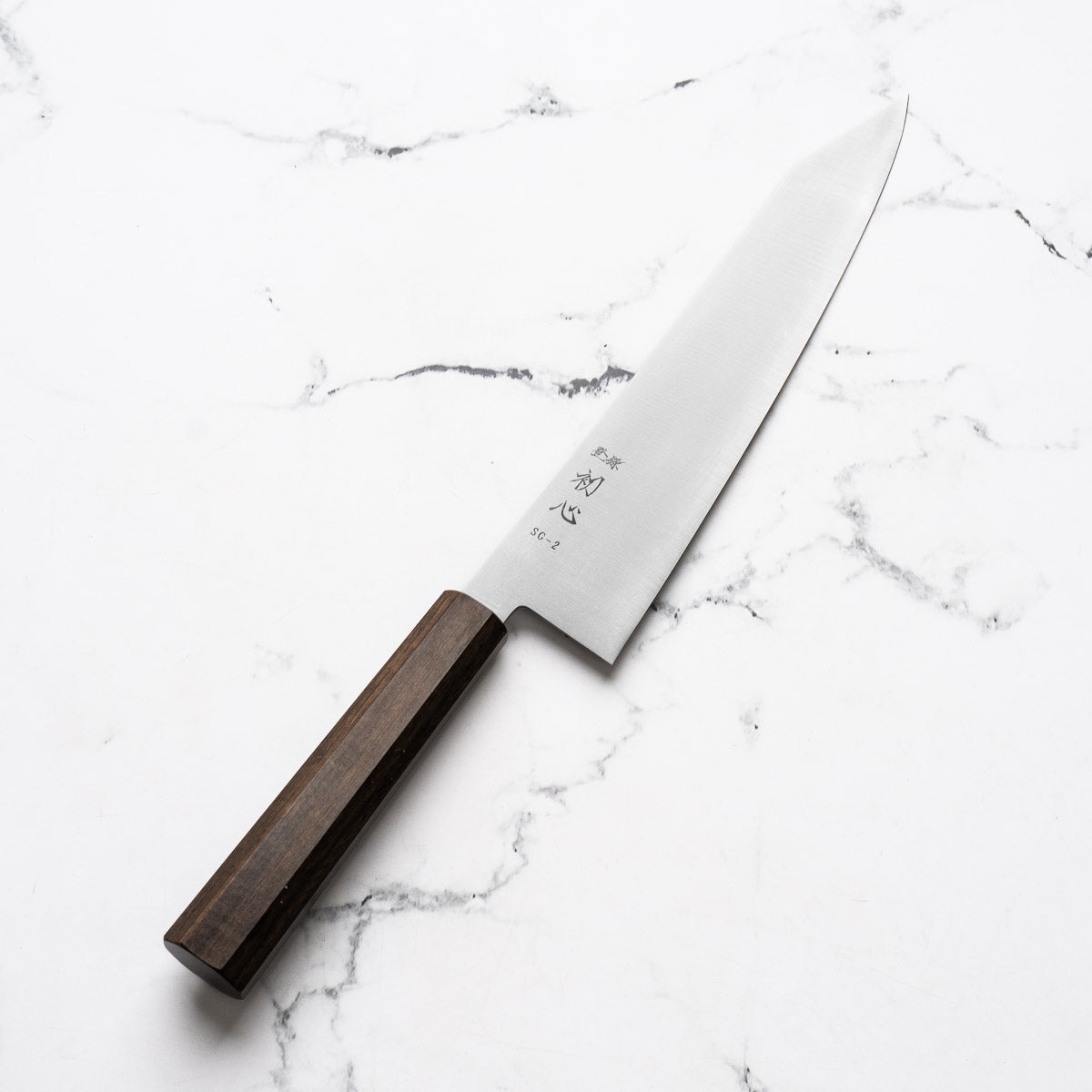 Hatsukokoro Hayabusa SG2 3 Layer Kiritsuke Gyuto 240mm - Mono Bubinga