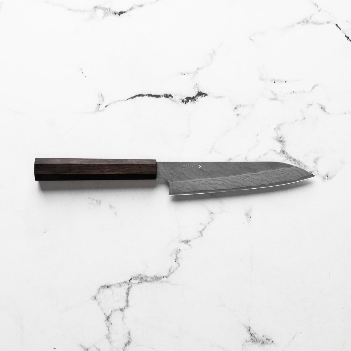Nigara Hamono VG10 Tsuchime Damascus Petty 150mm - Ebony