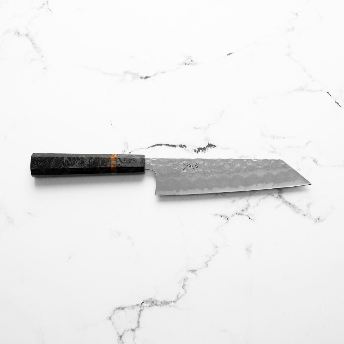 Tsunehisa White 2 Stainless Clad Tsuchime Bunka 165mm - Carbon Fibre