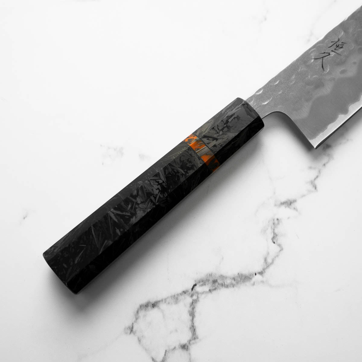 Tsunehisa White 2 Stainless Clad Tsuchime Bunka 165mm - Carbon Fibre