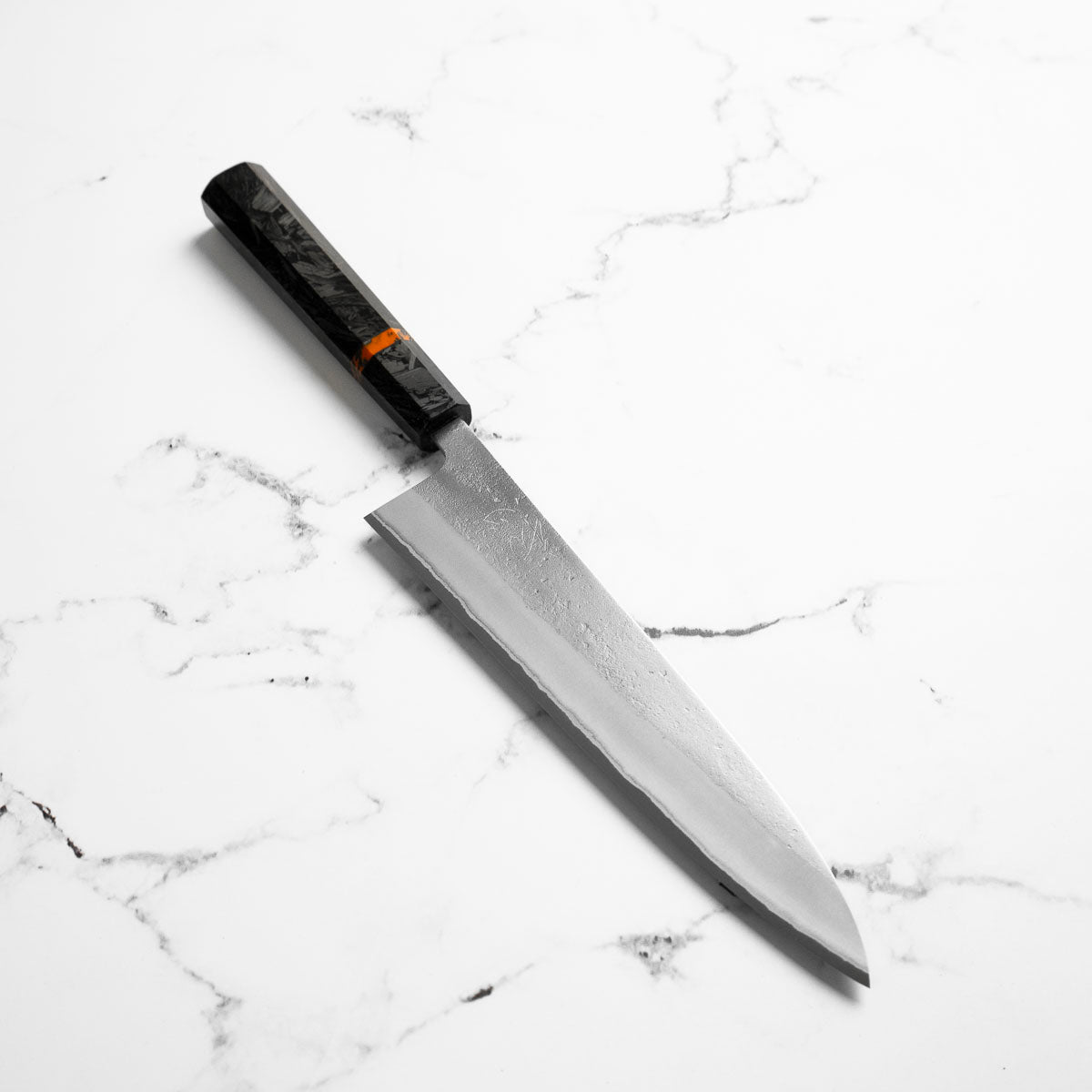 Yoshikane (Hatsukokoro) White 2 Nashiji Gyuto 210mm - Carbon Fibre