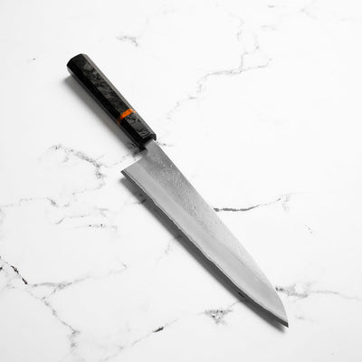 Yoshikane (Hatsukokoro) White 2 Nashiji Gyuto 210mm - Carbon Fibre