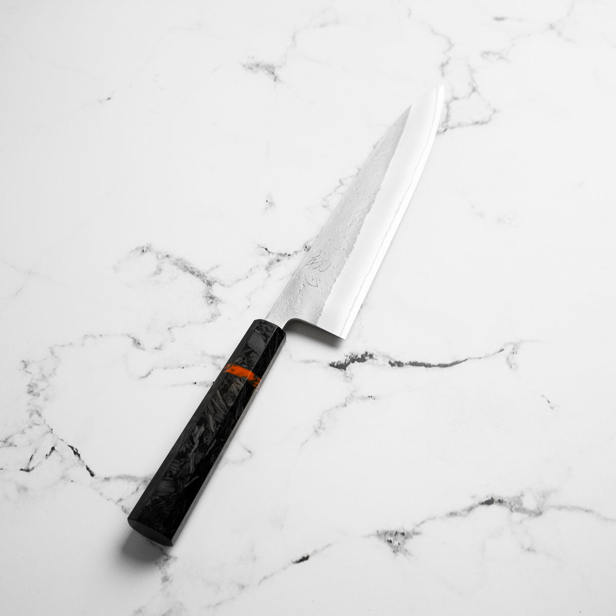 Yoshikane (Hatsukokoro) White 2 Nashiji Gyuto 210mm - Carbon Fibre