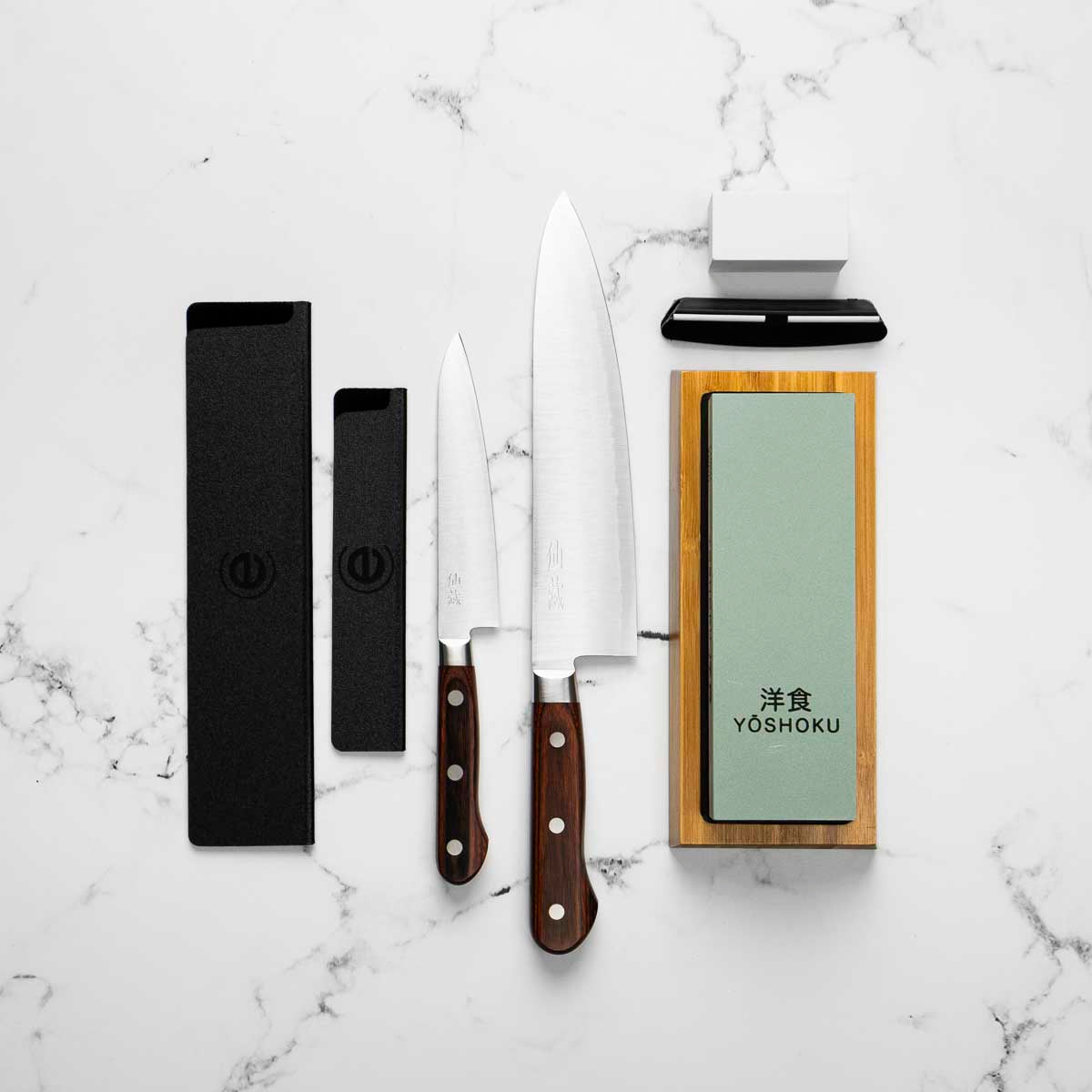 Senzo Clad - 2 Knife Set with Whetstone