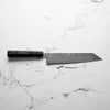 Tsunehisa 440C Damascus Tsuchime Kiritsuke 210mm - Carbon Fibre
