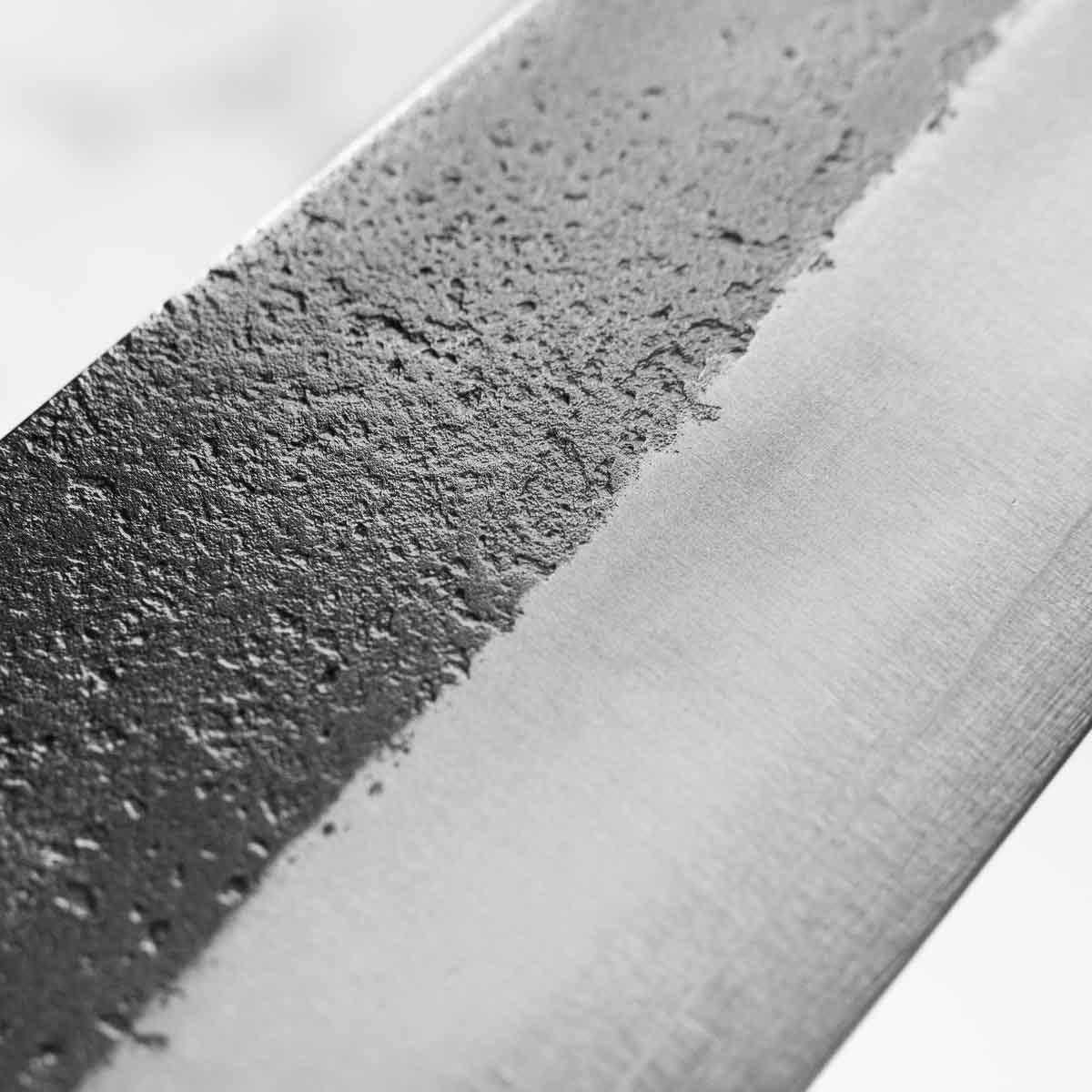 Yoshikane Hamono (Hatsukokoro) SKD Nashiji Gyuto 210mm - Ebony Turquoise