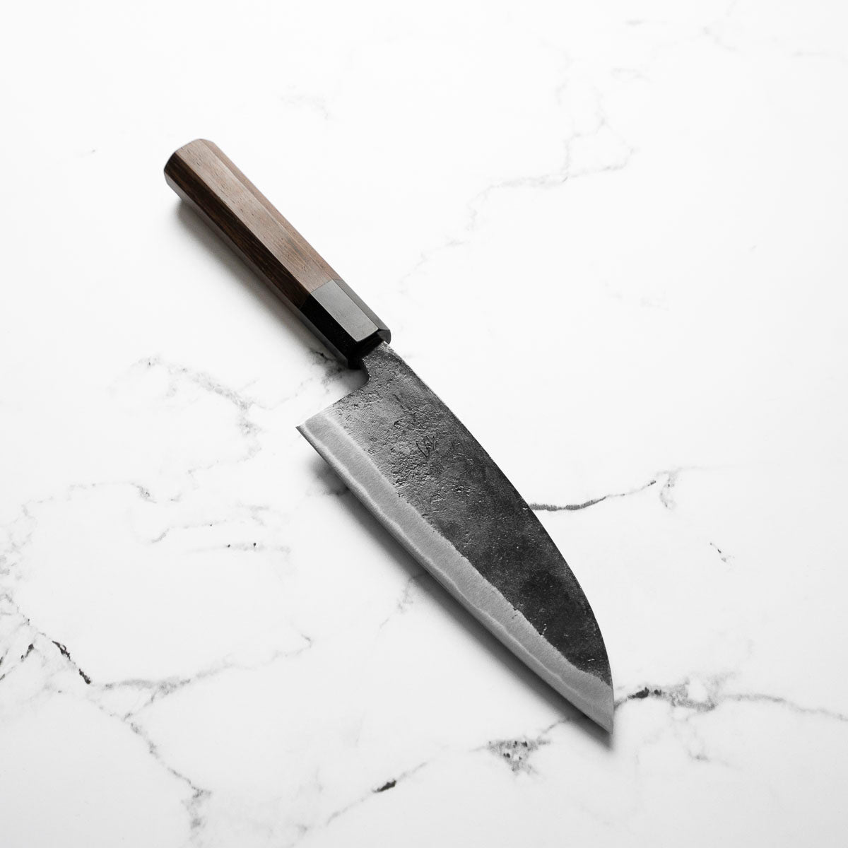 Hatsukokoro Kurokaze Blue 2 Kurouchi Double Bevel Deba 180mm