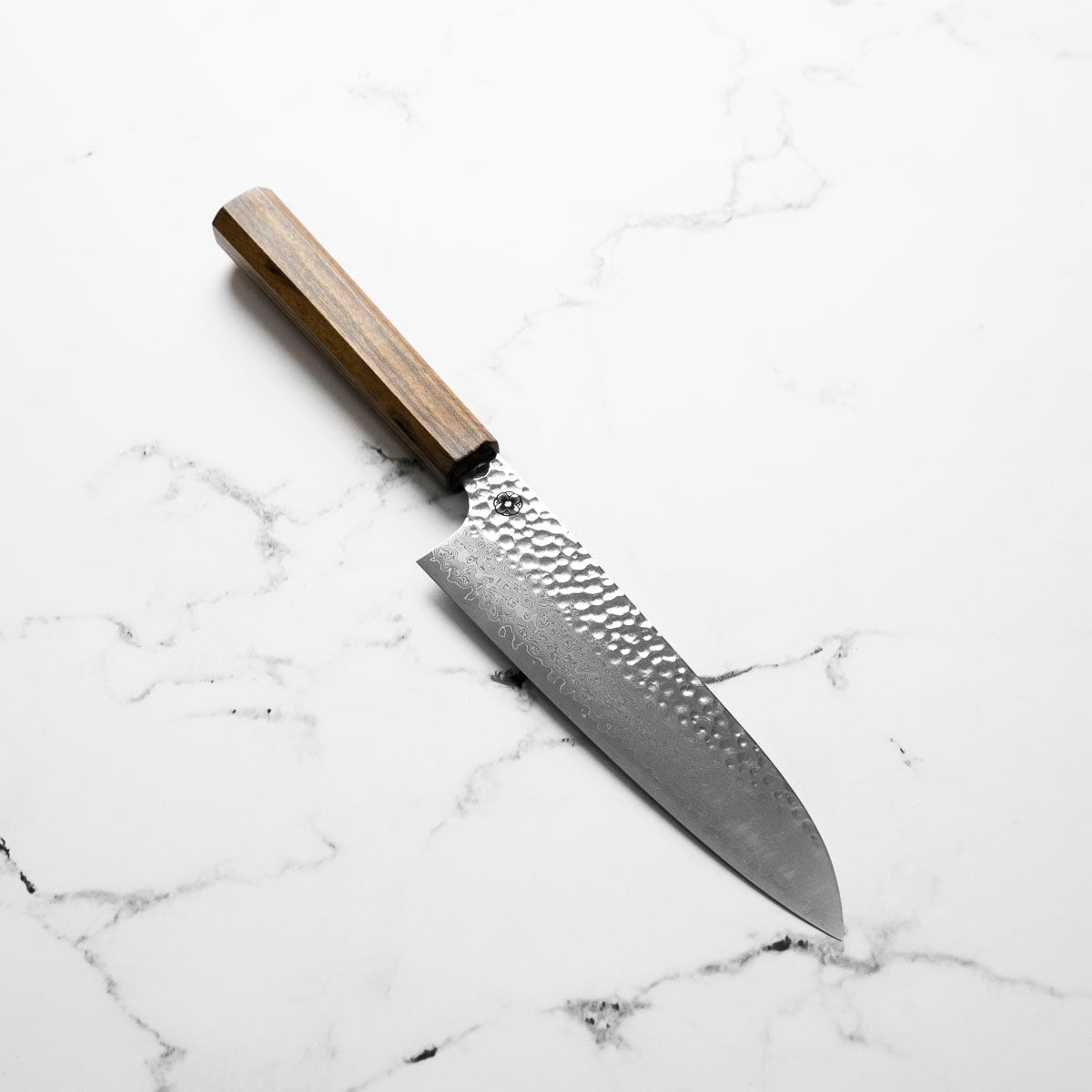 Hajimaru VG10 Tsuchime Damascus Santoku 180mm