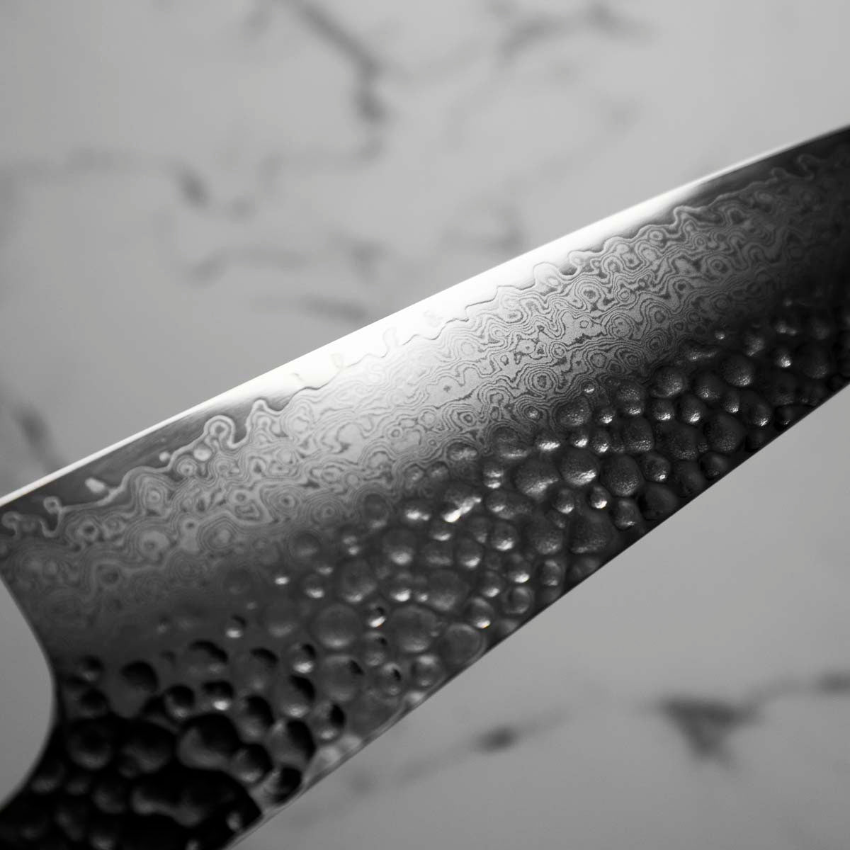 Hajimaru VG10 Tsuchime Damascus Santoku 180mm