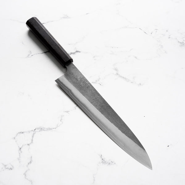 Yoshikane Hamono (Hatsukokoro) SKD Nashiji Gyuto 240mm - Ebony