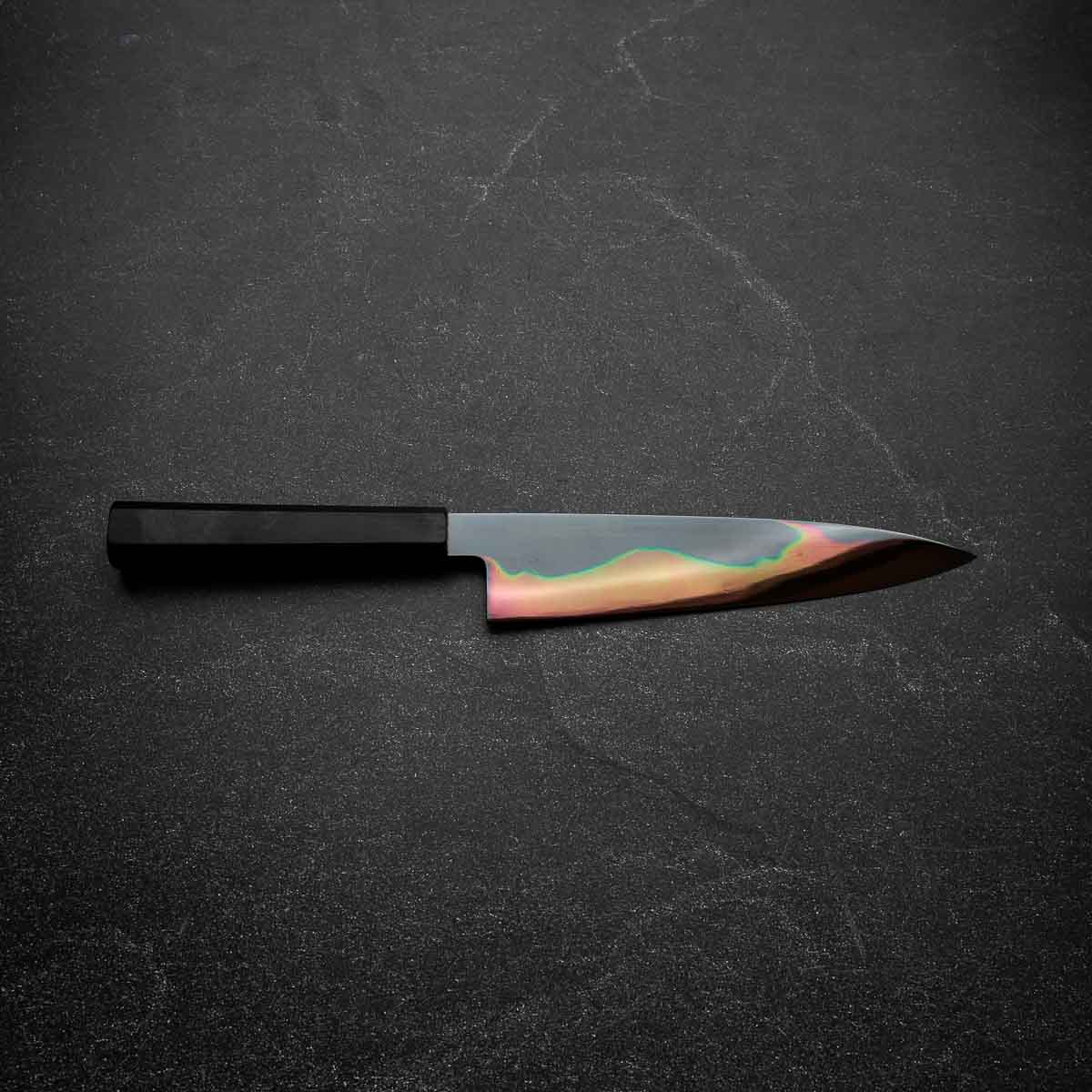 Yoshikazu Ikeda White 1 Honyaki Kachikaeshi Gyuto 210mm - Ebony