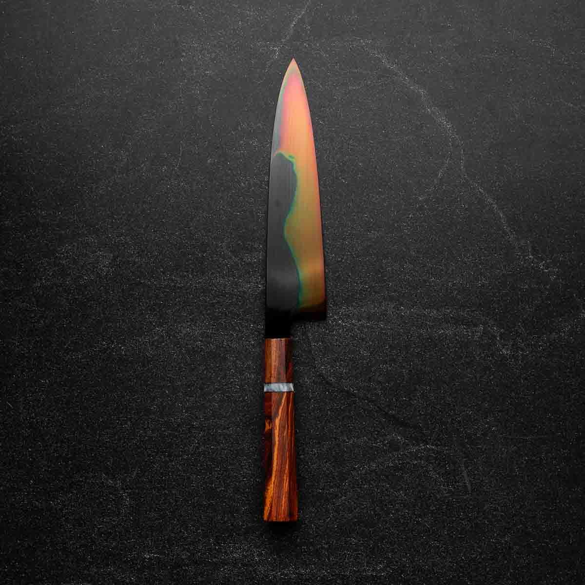 Yoshikazu Ikeda White 1 Honyaki Kachikaeshi Gyuto 210mm - Sandalwood