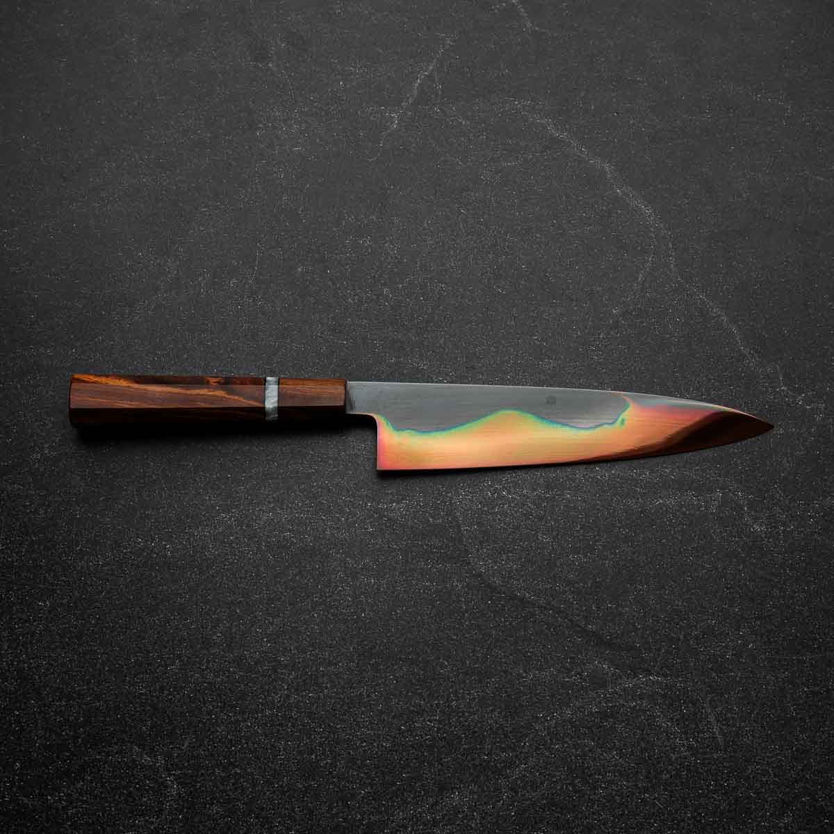 Yoshikazu Ikeda White 1 Honyaki Kachikaeshi Gyuto 210mm - Sandalwood