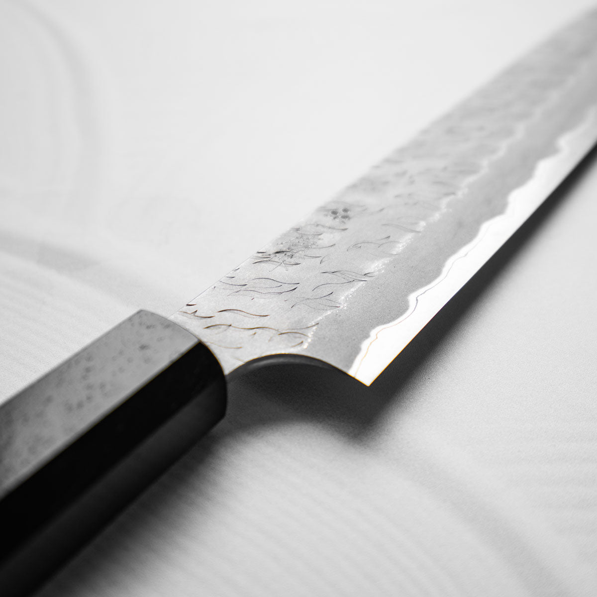 Nigara Hamono Blue Super Tsuchime Sujihiki 240mm - Ebony