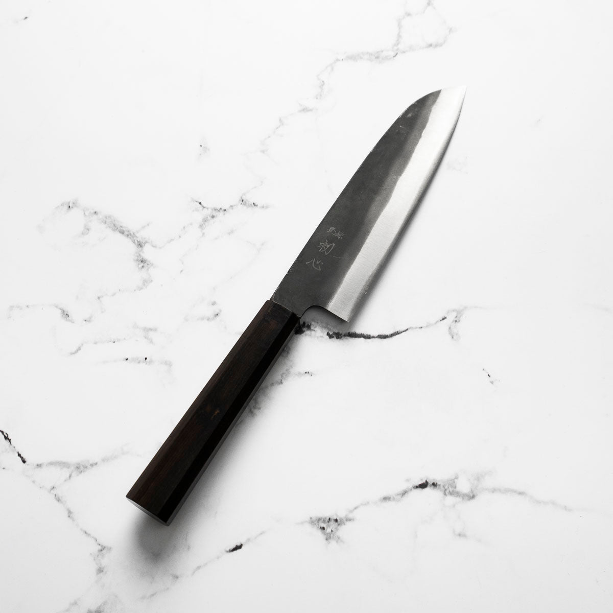Hatsukokoro Blue 2 Kurouchi Santoku 165mm - Ebony