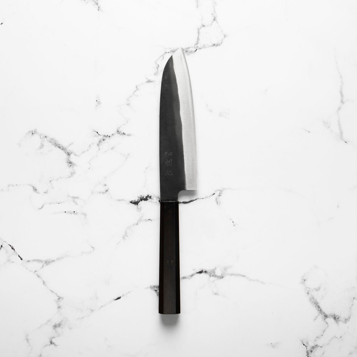 Hatsukokoro Blue 2 Kurouchi Santoku 165mm - Ebony