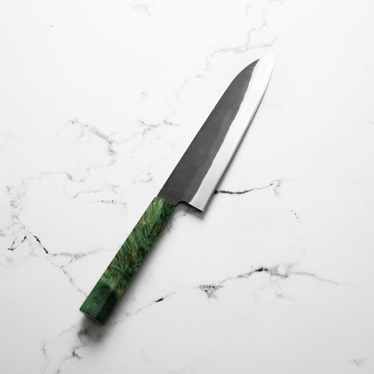 Hatsukokoro Blue 2 Kurouchi Gyuto 210mm - Green
