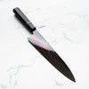 Yoshikazu Ikeda White 1 Honyaki Kachikaeshi Gyuto 240mm - Ebony Turquoise