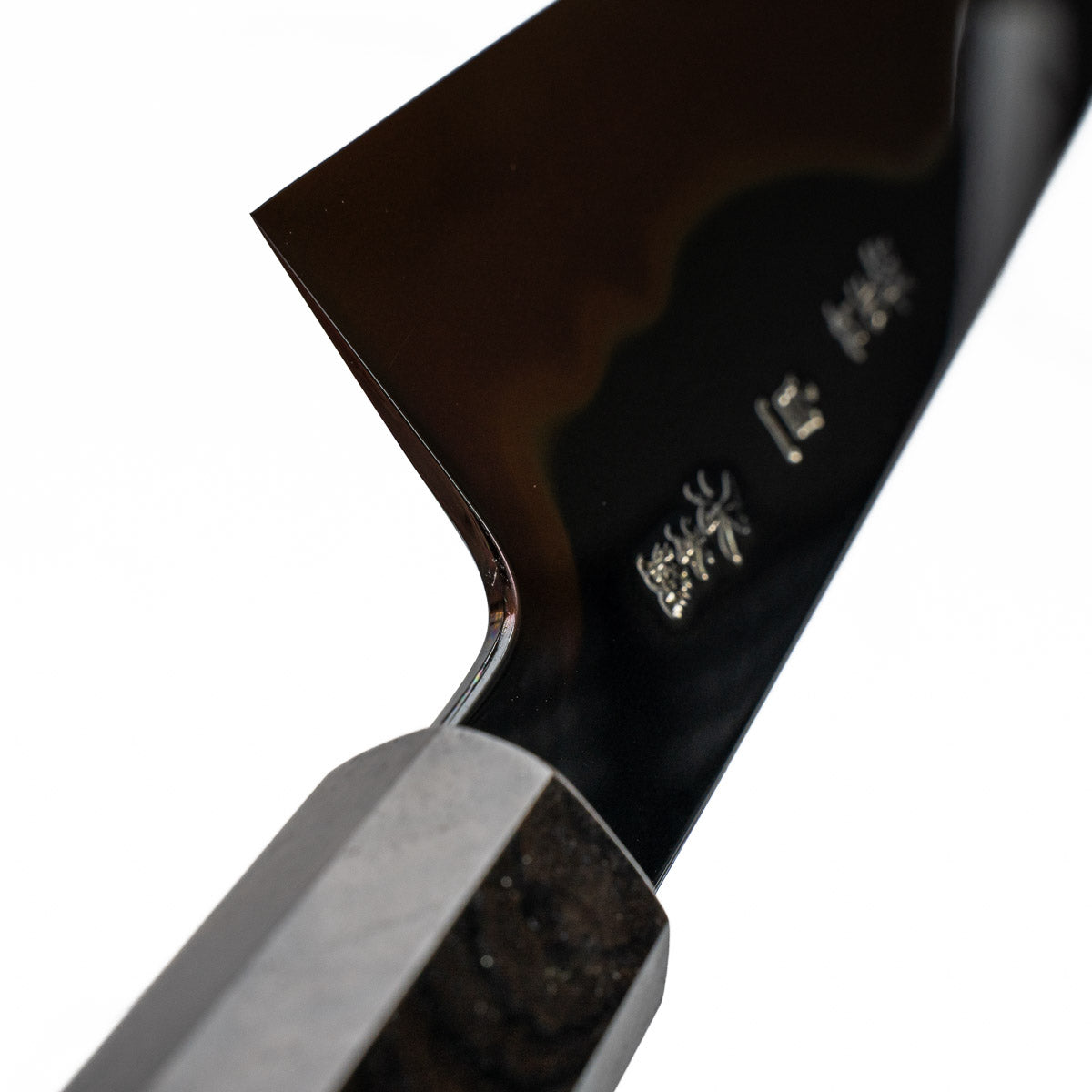Yoshikazu Ikeda White 1 Honyaki Kachikaeshi Gyuto 240mm - Ebony Turquoise