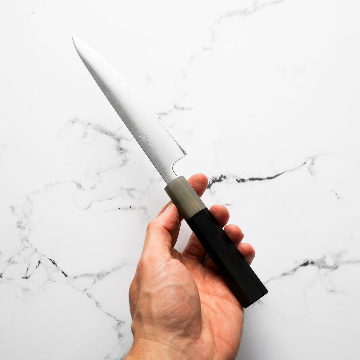 Tsunehisa Migaki Blue Super Petty 150mm - Ebony & Blonde