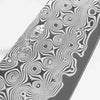 Nigara Hamono "Anmon" SG2 Raindrop Damascus Petty 120mm - Dark Carbon Fibre