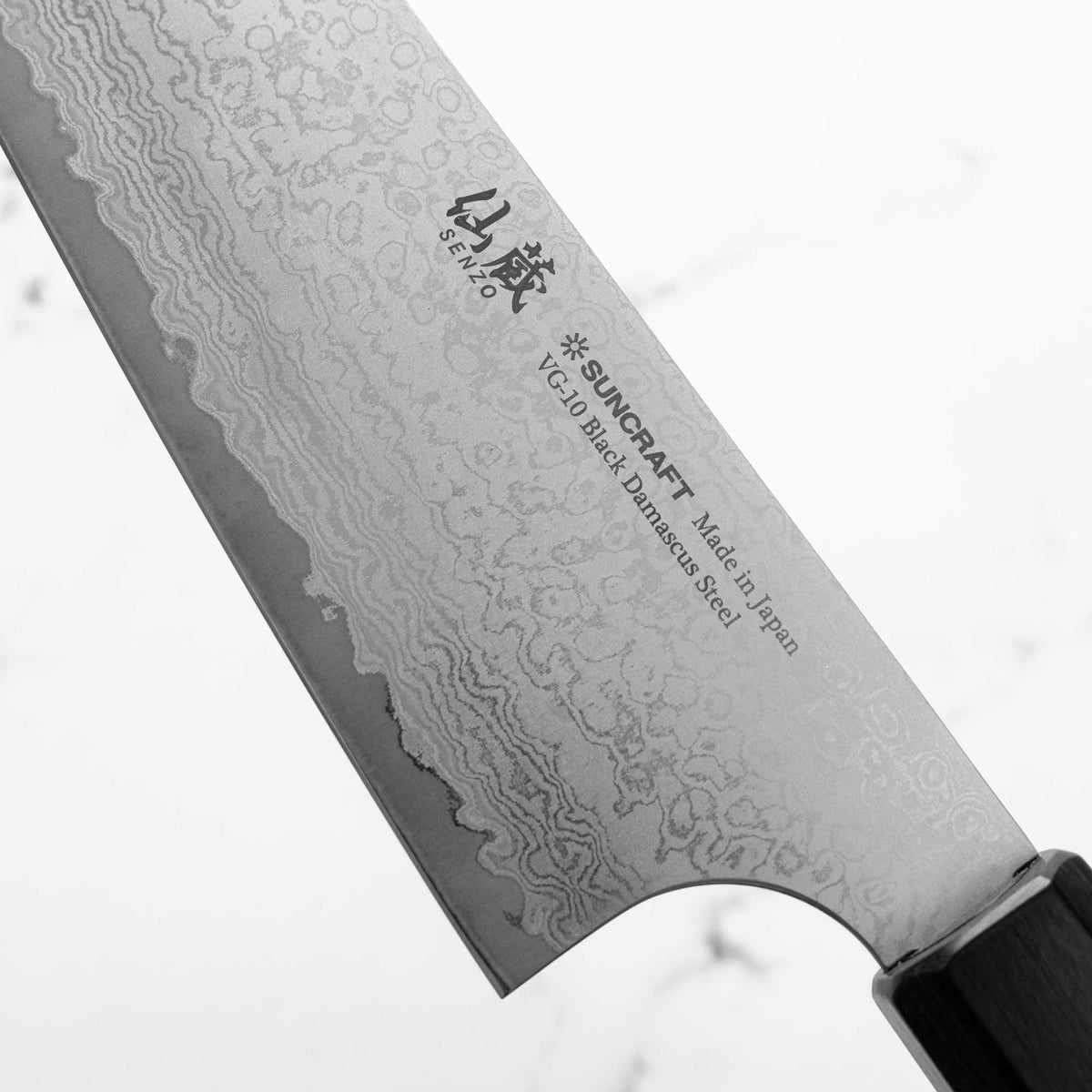 Senzo Black VG10 Damascus Bunka 165mm