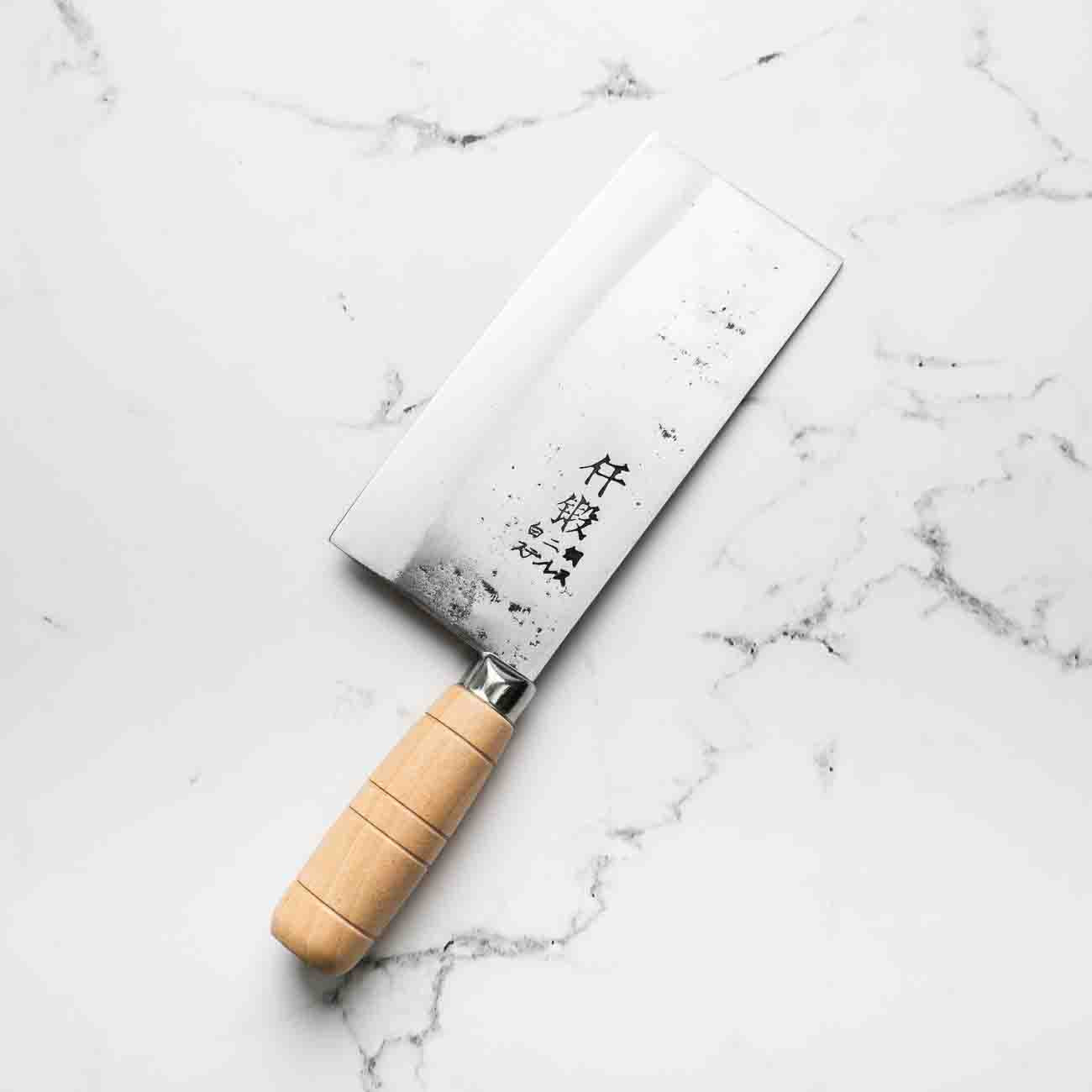 Hatsukokoro Sentan White 2 SS Clad Chinese Cleaver 170mm