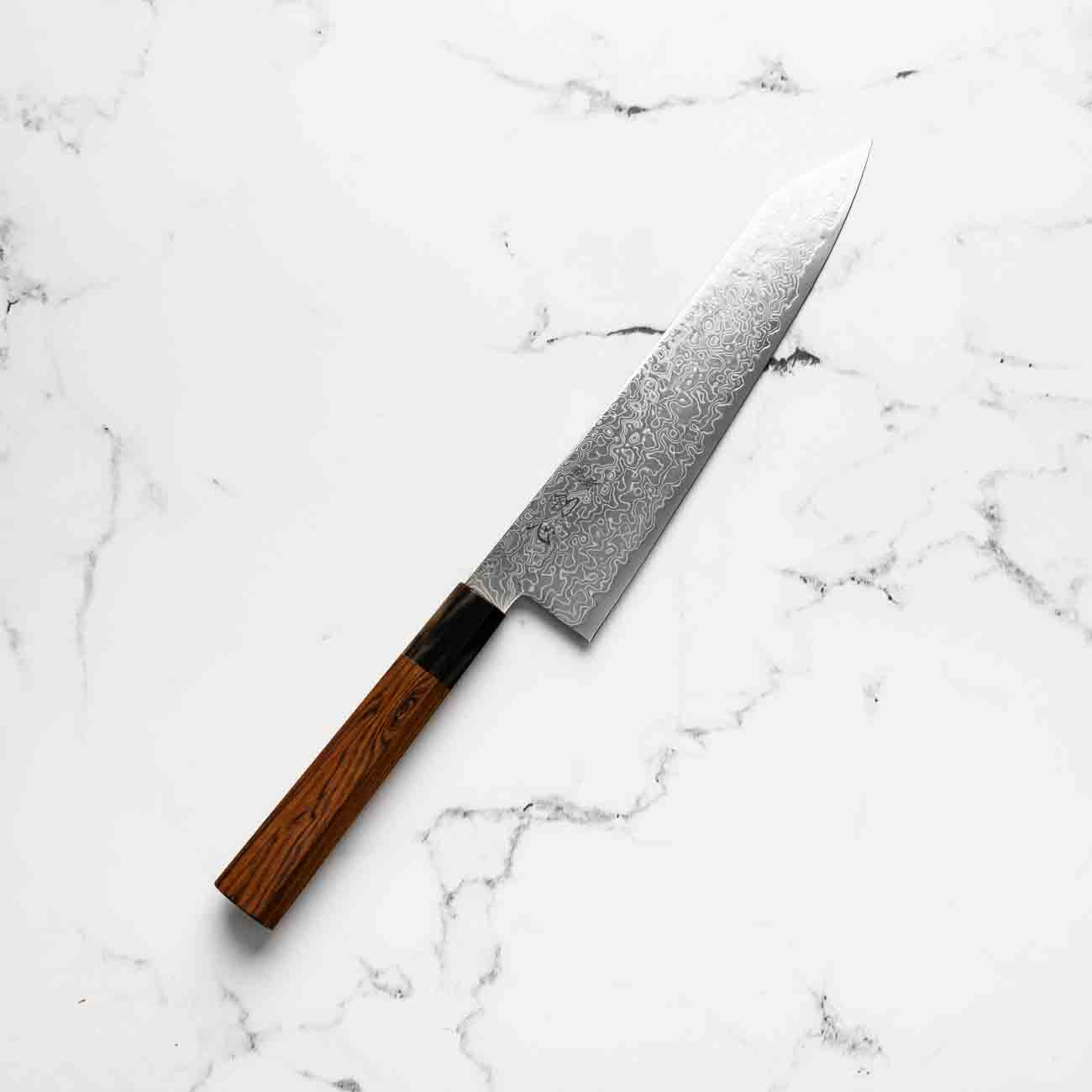 Hatsukokoro Ryuhyo SG2 Damascus Kiritsuke Gyuto 210mm -  Quince