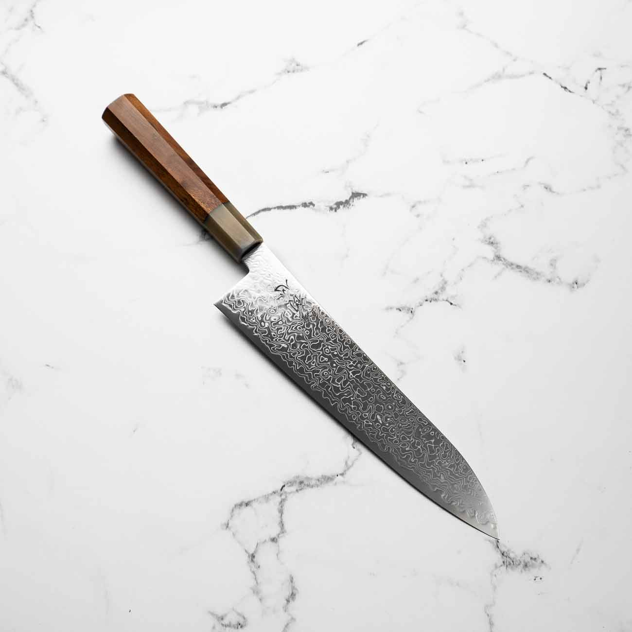 Hatsukokoro Ryuhyo SG2 Damascus Gyuto 210mm -  Quince