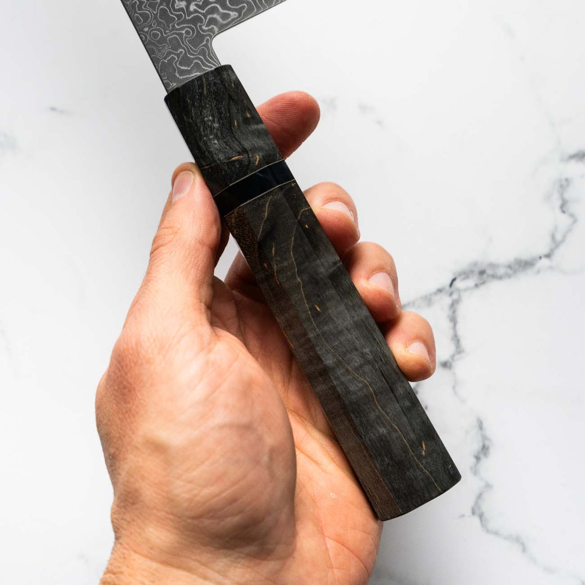 Hatsukokoro Ryuhyo SG2 Damascus Gyuto 240mm - Dark Maple