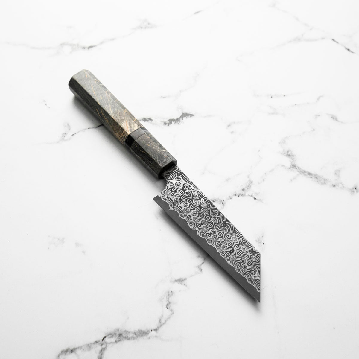 Nigara Hamono SG2 "Raindrop" Damascus Kiritsuke Petty 120mm