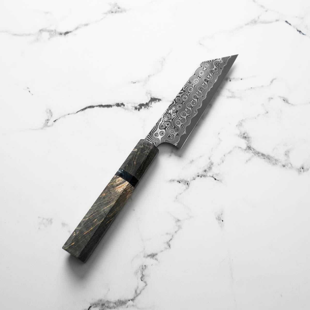 Nigara Hamono SG2 "Raindrop" Damascus Kiritsuke Petty 120mm