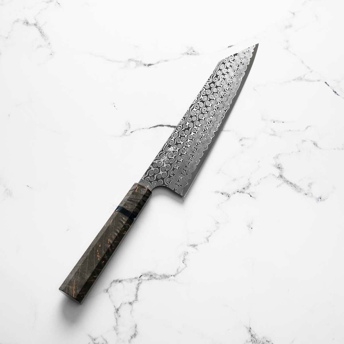 Nigara Hamono SG2 Raindrop Damascus Kiritsuke Gyuto 240mm