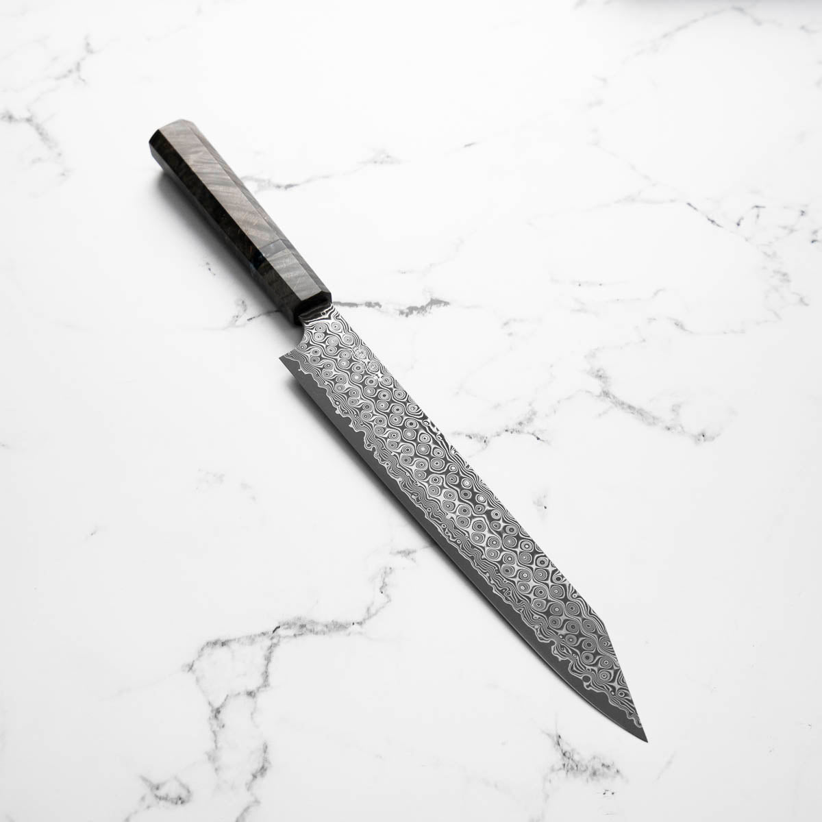 Nigara Hamono SG2 Raindrop Damascus Kiritsuke Sujihiki 255mm