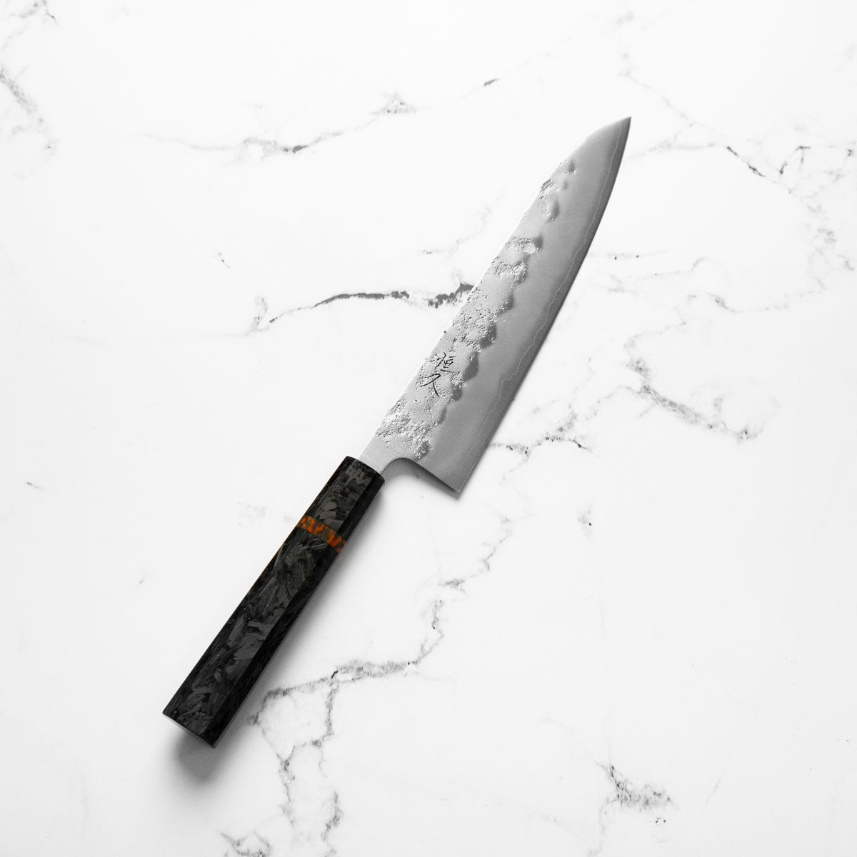 Tsunehisa Ginsan Nashiji Gyuto 210mm - Carbon Fibre