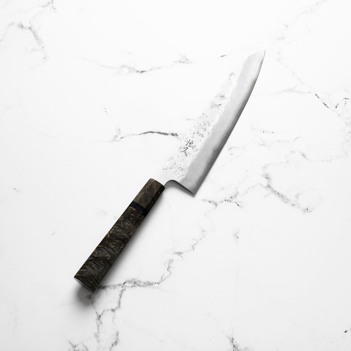 Tsunehisa Ginsan Nashiji Gyuto 210mm - Dark Maple