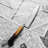 Hajimaru Ginsan Nashiji Gyuto 210mm - Burnt Oak
