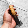 Hajimaru Ginsan Nashiji Gyuto 210mm - Burnt Oak