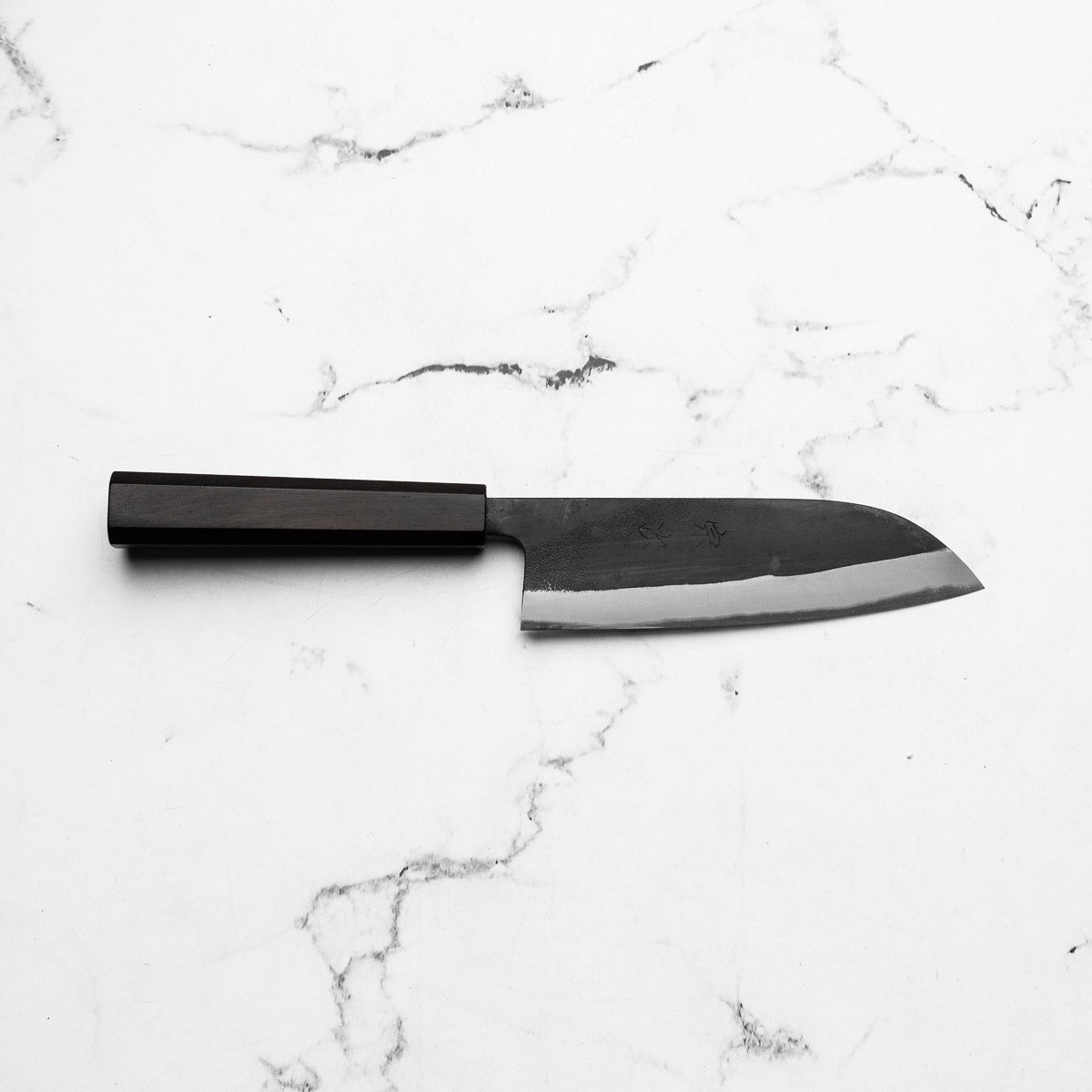 Morihei Munetsugu Blue 2 Kurouchi Santoku 165mm