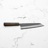 Yoshikane (Hatsukokoro) White 2 Kurouchi Nashiji SSClad Kiritsuke 210mm - Bubinga