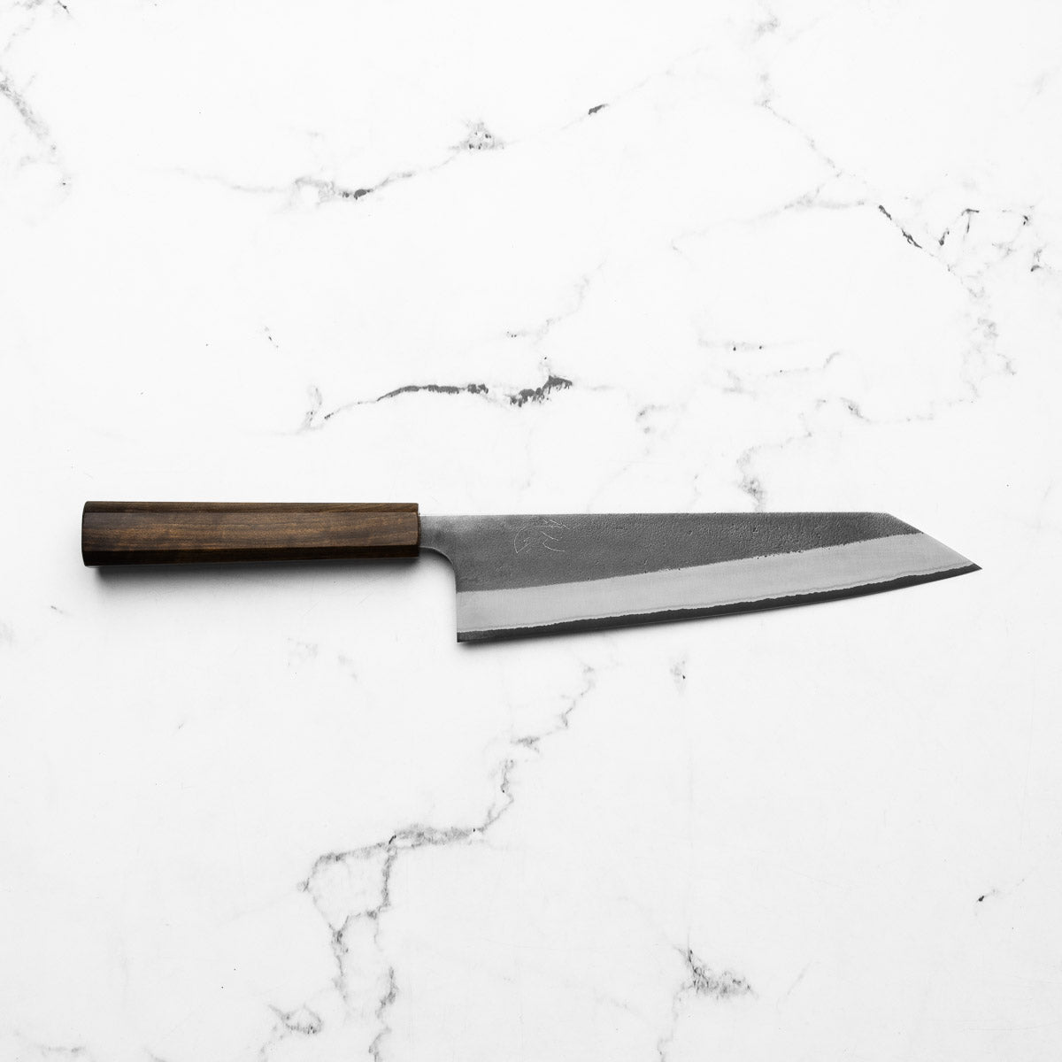 Yoshikane (Hatsukokoro) White 2 Kurouchi Nashiji SSClad Kiritsuke 210mm - Bubinga