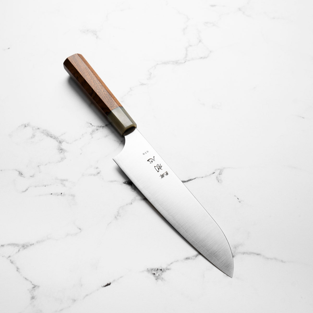 Hatsukokoro Hayabusa Blue Super Santoku 180mm - Quince